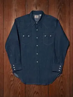 LVC Levi's ショートホーン ウエスタンシャツ 濃紺美品 Sサイズ
