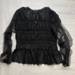 【出品9/23まで】JEANASIS チュールギャザー2WAYプルオーバー