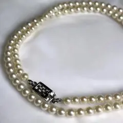 照り良好✨あこやベビーパール◆3.2-3.7mm ネックレス シルバー刻印