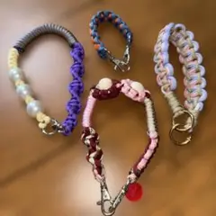 ハンドメイド 　パラコード編み込みストラップ