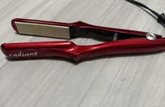 【ジャンク品】radiant ストレートヘアアイロン 本体 レッド radiant 35mmセラミック ストレートヘアアイロン ジャンク品 - メルカリ