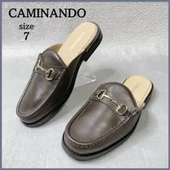 未使用級✨ カミナンド CAMINANDO ビットモカシン size7 ブラウンのサムネイル