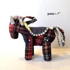 幸せを運びたいお馬ちゃん ⚮̈﻿ ハンドメイド ミナペルホネン ぬいぐるみ