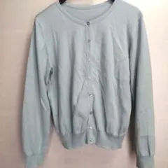 長袖 カーディガン 水色