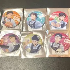 ハイキュー!! 大戸屋 描き下ろし ホログラム 缶バッジ 全6種 コンプリート