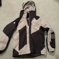 DESCENTE フード付きスキーウェア グレー/ブラック