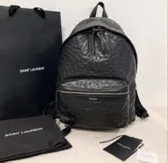 【定価50万円・極美品】サンローラン オーストリッチ レザー バックパックのサムネイル