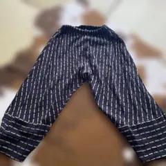 MALANKA ブラック ストライプ サルエルパンツ