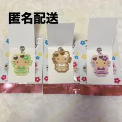 ハローキティ 日焼けキティ ラバーストラップ サングラス 3個セット