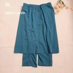 SMILE LAND レイヤード風スカート×レギンス 【5L】 ウエストゴムのサムネイル