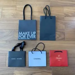 【CHANEL他】ショッパー/小サイズ/5枚セット/紙袋/ギフト袋/ラッピング