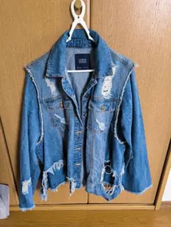 ZARA ダメージデニムジャケット