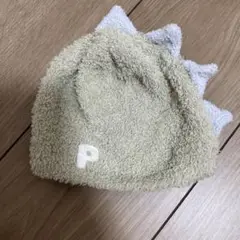 ピケ 恐竜デザイン ベビー帽子 ワンサイズ