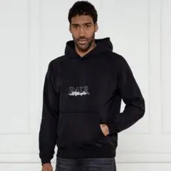 BALR. ボーラー ロゴプリント プルオーバーパーカー ブラックのサムネイル