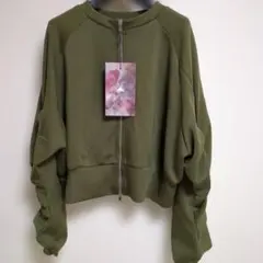 ABITOKYO 袖シャーリング前後2wayスゥエットジャケット