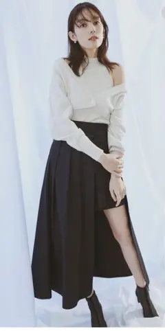 SNIDEL ウエストデザインスカショーパン