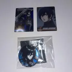 進撃の巨人ミカサ カード＆缶バッジセット