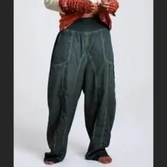 SALSATION サルセーション Poplin Pants ダークグリーン L