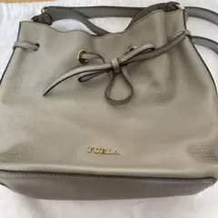 FURLA グレー バケットバッグ