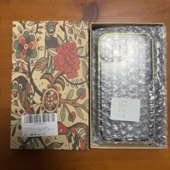 iPhone14用ケース 透明/黒 装飾的なデザイン