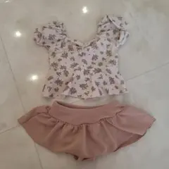 アプレレクール セパレート 水着 ピンク リボン