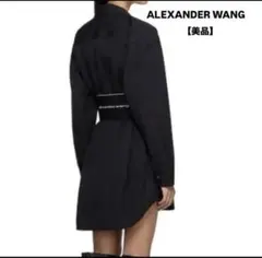 ALEXANDER WANG ロゴ ウエストバンド シャツドレス blackのサムネイル