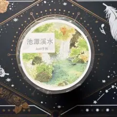 【9470】海外　マステ5/巻　貝殻光マスキングテープ　青　8cmランプ　装飾系 9470】海外 マステ5/巻 貝殻光マスキングテープ 青 8cmランプ 装飾系