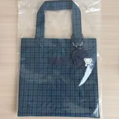 familiar ファミリア トートバッグ 青 ギンガムチェック チェック 小