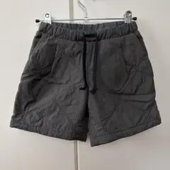マウンテン グレー キルティング ハーフパンツ