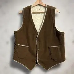 70s LEVIS コーデュロイボアベスト　リーバイス　ブラウン　ヴィンテージのサムネイル