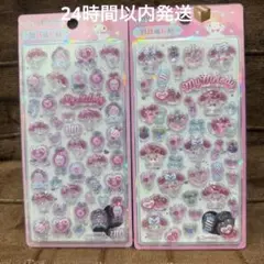 正規品 海外限定 マイメロディー　ボンボン ドロップ シール 2枚セット
