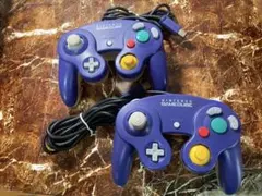 ゲームキューブコントローラー クリアバイオレット 2個セット DOL-003