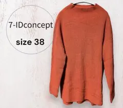 7-IDconcept セーター 38オレンジ ウール混68% お洒落のサムネイル