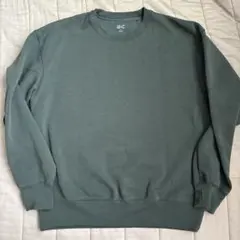 UNIQLO :C オーバーサイズスウェットシャツ　ダークグリーン M