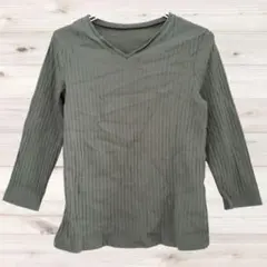B1725 スクロール Tシャツ カットソー(M) 無地 シンプル ノームコア