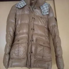 ✨Burberry／レディース／ノバ チェック／ダウンジャケット／キャメル✨