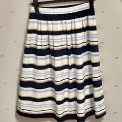 anySiS ストライプ ひざ丈スカート