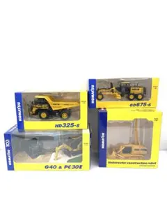 Komatsu非売品　3点セット KOMATSU コマツ株主優待 オリジナルミニチュア 非売品 ミニカー 4点
