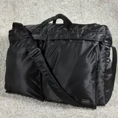 ポーター タンカー 2WAY ブリーフケース ダブルジップ 2層式 黒 - メルカリ