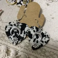 限定セール！現品限り！牛　シルバーピアス　月　花　湘南ハート　大人カジュアル　軽