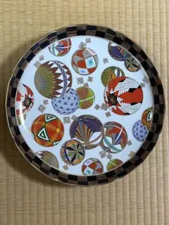 美濃焼○前畑陶器○庫山窯○色絵手まり○金彩 ○和皿○大皿○小皿