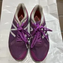 パープル メッシュスニーカー