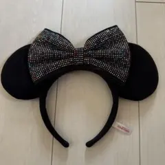 ミニーマウス ビジューリボンカチューシャ