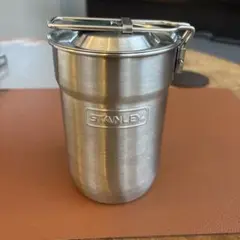 【ほぼ未使用】STANLEY クッカーセット ステンレスポット 耐熱カップ2個のサムネイル