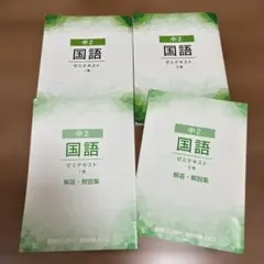 能開センター 中２ 国語 ゼミテキスト 1巻 ２巻 セット
