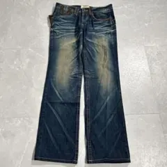 00s Lolita Jeans ワイドフレアデニム y2k 平成 白ステッチのサムネイル