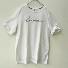 【美品】ミッシェルクラン ロゴTシャツ ホワイト 38 Mサイズ 綿100%のサムネイル