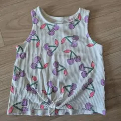 ZARA チェリー柄ノースリーブTシャツ 6歳(116cm)のサムネイル