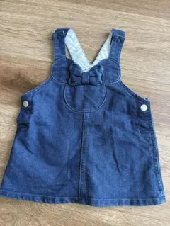 petitmain ディズニーデニム サロペット風 80