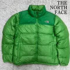 《良品》ノースフェイス ダウンジャケット ヌプシ レディース グリーン XL